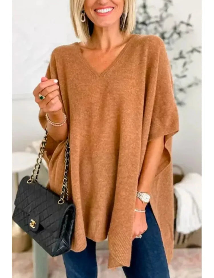 Oversized V Neck Sweater