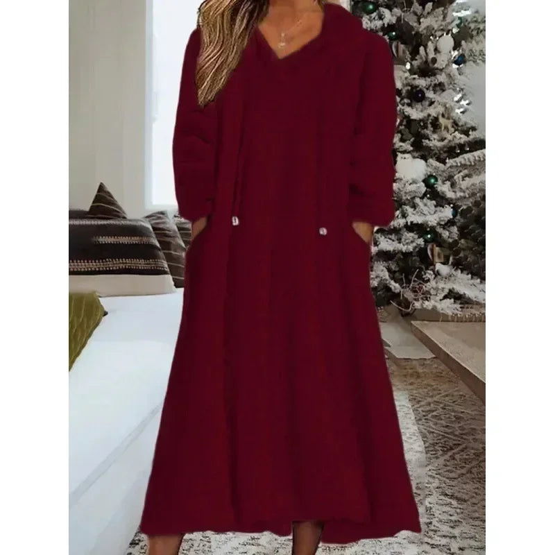 Casual Oversized Hoodie Dress