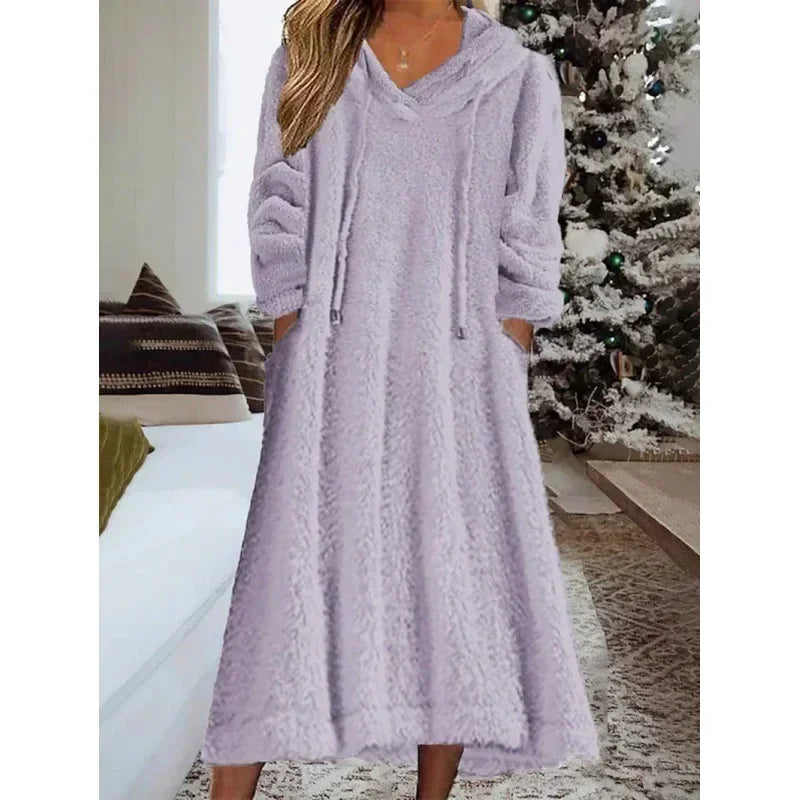 Casual Oversized Hoodie Dress