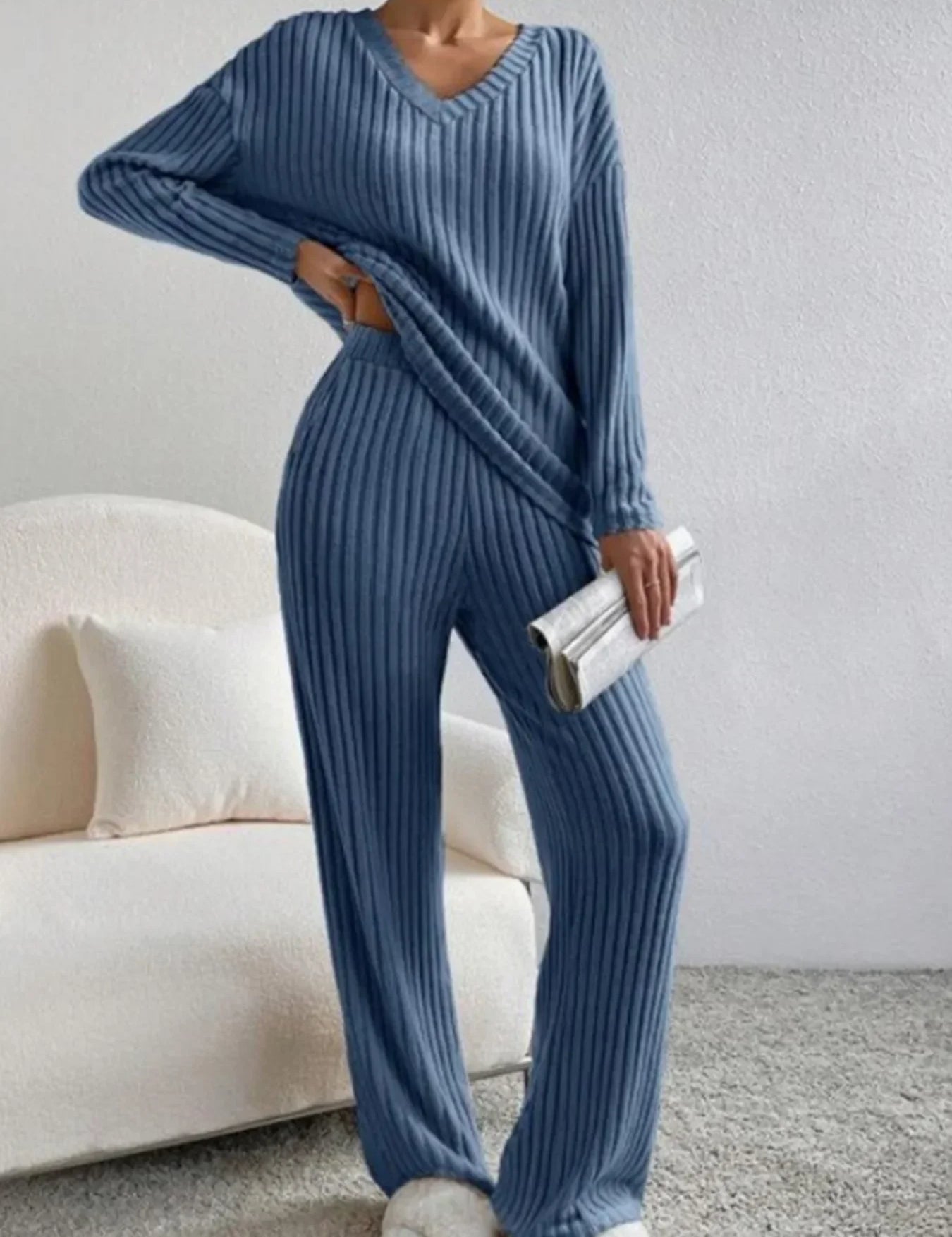 Knitted Two-Piece Lounge Set