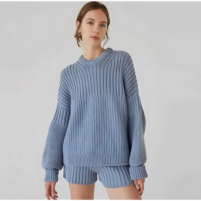 Soft Knitted Sweater Set