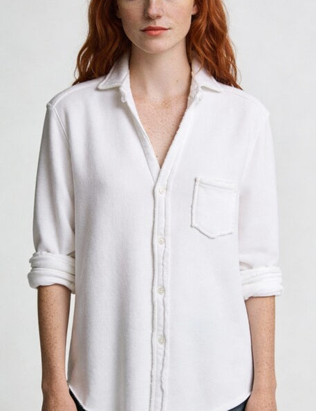 Casual Button Up Sweatshirt